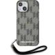 2. Etui Karl Lagerfeld IML Mono KL Pattern & Cord na iPhone 15 / 14 / 13 - czarne