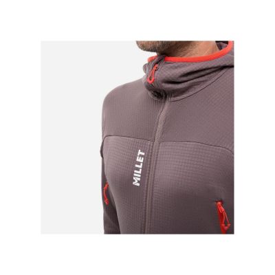 5. Bluza męska MILLET Fusion Grid Hoodie M fioletowa śliwkowa