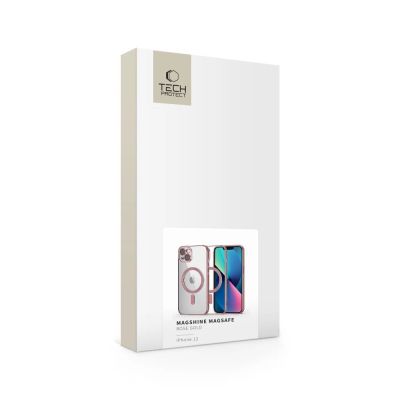 7. Etui Tech-Protect MagShine Line MagSafe na iPhone 13 - różowe