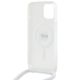 6. Etui Karl Lagerfeld Crossbody IML Karl Head MagSafe na iPhone 15 / 14 / 13 - przezroczyste