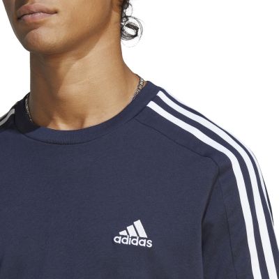 12. Koszulka adidas Essentials Single Jersey 3-Stripes Tee M IC9335