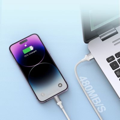 10. Kabel Joyroom Extraordinary Series A10 USB-A / Lightning 2.4A 1.2 m - biały