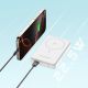 20. Powerbank Wozinsky WLWP-10KA0Y3WS 22,5W PD Qi2 10000 mAh, z podstawką, 1x USB-A, 1x USB-C - biały