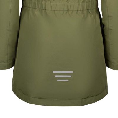 6. Kurtka z kapturem zimowa dziecięca Trollkids Girls Alesund Coat wodoodporna puchowa zielona (301-323)