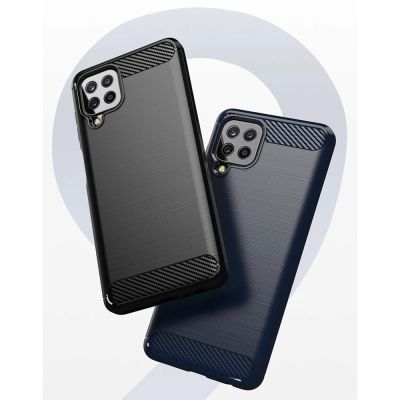 3. Carbon Case elastyczne etui pokrowiec Samsung Galaxy A22 4G czarny