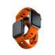 16. Pasek silikonowy 3mk Silicone Watch Strap do Apple Watch 38 / 40 / 41 mm - pomarańczowy