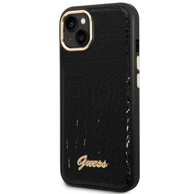 2. Etui Guess Croco Collection na iPhone 14 Plus - czarne