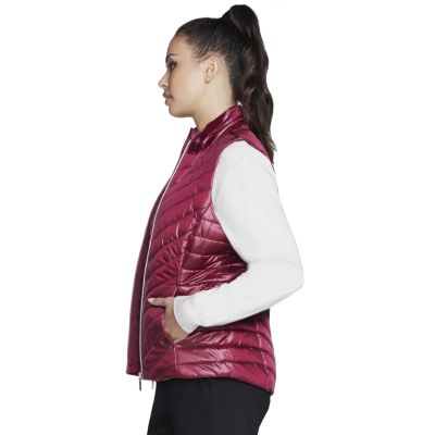 3. Skechers GO Shield Shine Vest JA151-PKRD Różowe L