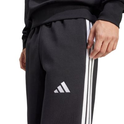 5. Spodnie męskie adidas Essentials Three Stripes Fleece Wide Leg czarne JM1770