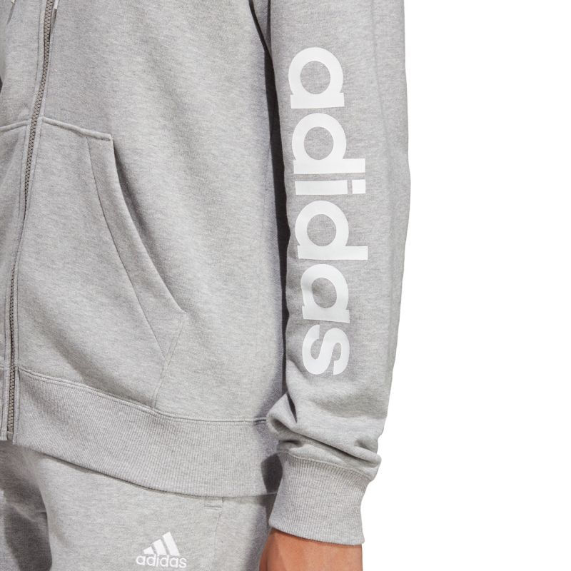 10. Bluza adidas Essentials Linear Full-Zip French Terry Hoodie W IC6866