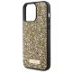 6. Etui Guess Rhinestone Metal Logo na iPhone 15 Pro Max - żółte