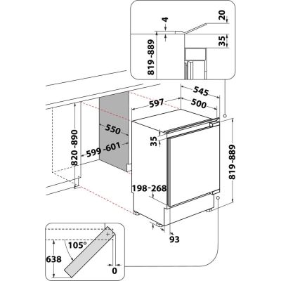 5. Zamrażarka do zabudowy WHIRLPOOL WBUFZ011