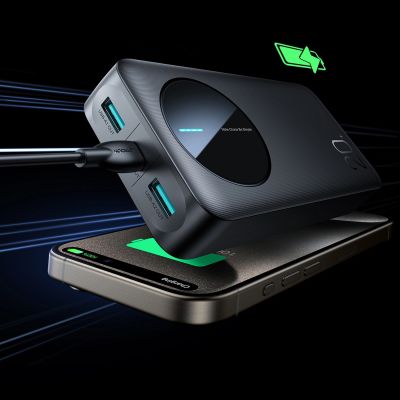 11. Powerbank Joyroom JR-PBF14 20000mAh 2.4A 2x USB-A 1x USB-C - czarny