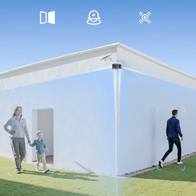 10. Kamera zewnętrzna Baseus Security X1 Pro Dual Camera 3K - biała