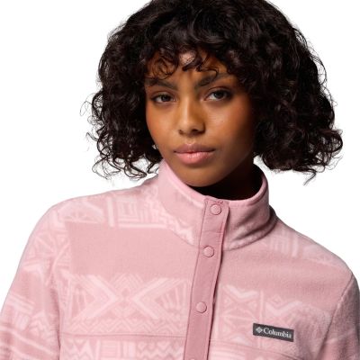 4. Columbia Benton Spring Printed 1/2 Snap 2085611659 Różowe L