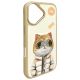 4. Etui Nimmy Cool&Cute 2.0 Cat na iPhone 16 - zielone
