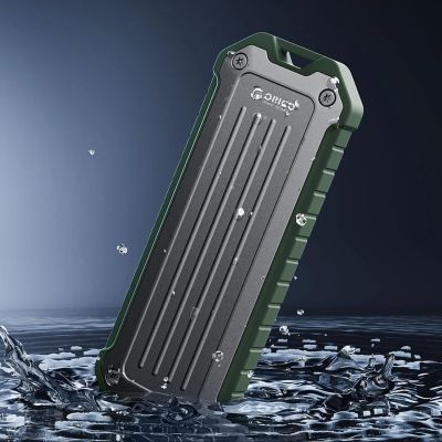 6. Wzmocniona kieszeń dyskowa Orico OTPX-G2 M.2 NVMe/SATA SSD USB-C 3.2 taktyczna - szaro-zielona