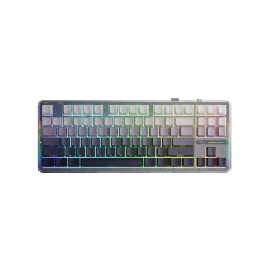 Klawiatura gasket F87 Gradient Grey SpaceCrystal switch RGB AULA