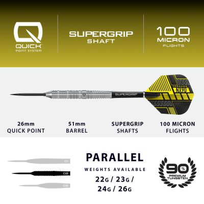 4. Rzutki Harrows NX-90 Parallel QP 90% steeltip