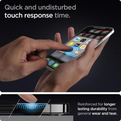 18. Szkło hartowane Spigen Glas.tR EZ Fit na iPhone 12 / iPhone 12 Pro - 2 szt.