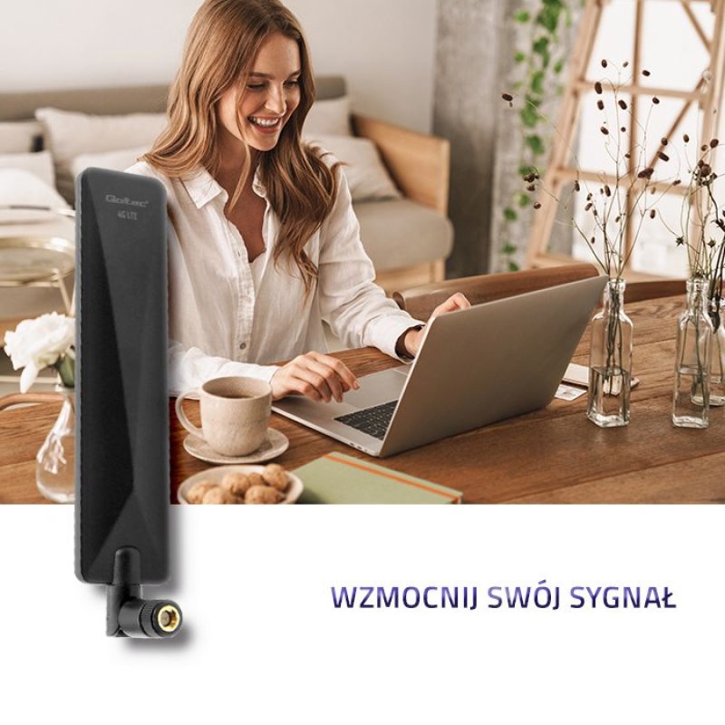 5. QOLTEC ANTENA 4G LTE DOOKÓLNA | 7DBI | WEWNĘTRZNA
