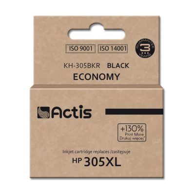 3. Actis KH-305BKR Tusz (zamiennik do HP 305XL 3YM62A; Standard; 20 ml; czarny)