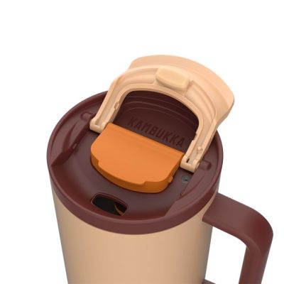 12. Kubek termiczny ze słomką Kambukka Rio Tumbler 950ml, Almond Dream