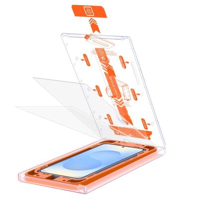 2. Szkło hartowane Tech-Protect Quick Set+ na Samsung Galaxy S25 - przezroczyste