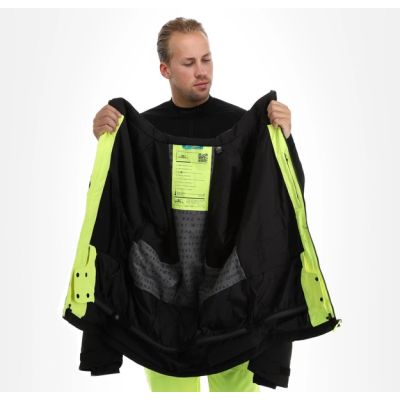 6. O'neill kurtka męska zimowa sportowa Carbonite snowboard narty 10K zielona czarna