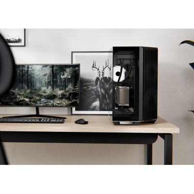 2. Obudowa do komputera APNX V1 PC-Gehäuse, Midi-Tower, ATX, czarna, szkło hartowane