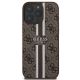 3. Etui Guess 4G Printed Stripes MagSafe na iPhone 16 Pro Max - brązowe