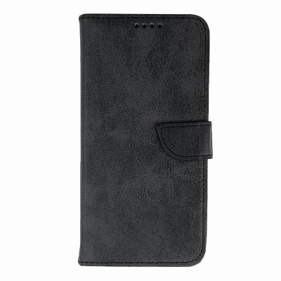 2. Etui Leather Book Case na iPhone 16 - czarne