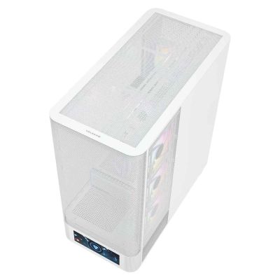 15. MODECOM OBUDOWA VOLCANO AQ 500 ARGB MIDI BIAŁA