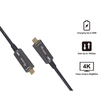 4. Equip 119464 kabel USB USB 3.2 Gen 2 (3.1 Gen 2) 7,5 m USB C 10 Gbit/s 60 W Czarny