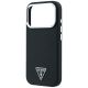 6. Etui Guess Grained Triangle Logo MagSafe na iPhone 17 Pro / 18 Pro - czarne