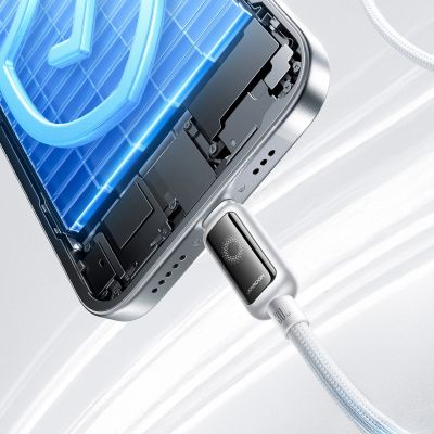9. Kabel Joyroom S-A55 StarFlight 30W USB-C - Lightning 1,2m - biały