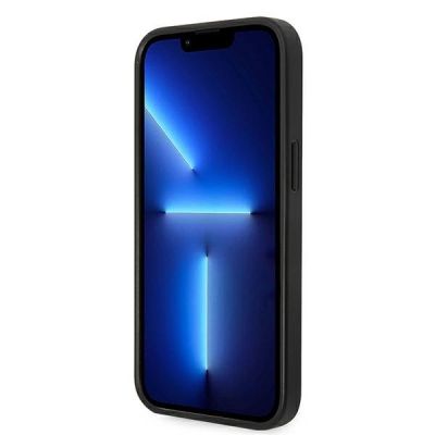 5. Etui Karl Lagerfeld Saffiano Karl's Head Patch na iPhone 14 - srebrne