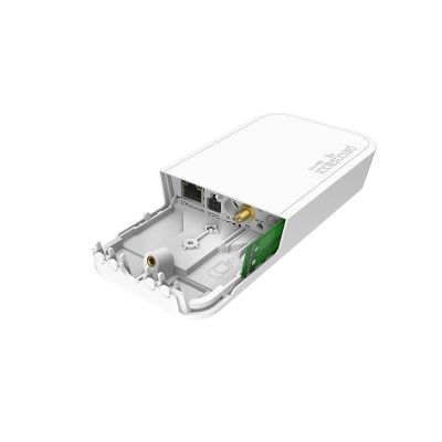 Router Mikrotik wAP LoRa8 kit - przepływność 300 Mbps, LAN 10/100 Mbps, zasilanie 9-30V, montaż na suficie, biała obudowa, antena wewn. i zewn., Atheros QCA9531 650 MHz, 16 MB Flash