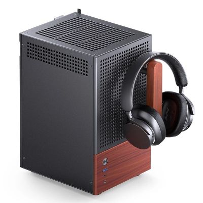 19. Obudowa Jonsbo T6, Mini-Tower, Mini-ITX, Tempered Glass, Holz - czarna