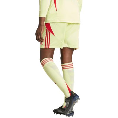 9. Spodenki męskie adidas Tiro 24 żółto-czerwone JI6090