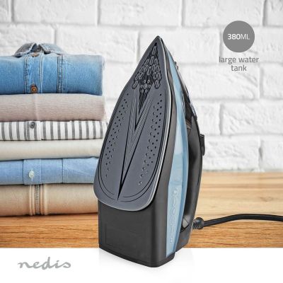 12. Nedis IRON2000 żelazko Żelazko suche Płyta ceramiczna 2600 W Niebieski