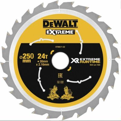 2. DeWALT DT99573 ostrze do piły tarczowej 25 cm 1 szt.