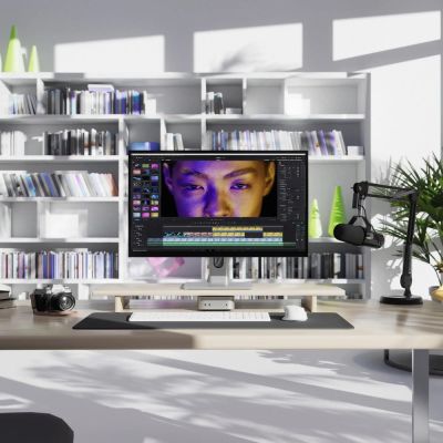 7. ALOGIC 27C5KPDT monitor komputerowy 68,6 cm (27") 5120 x 2880 px 5K Ultra HD LED Ekran dotykowy Przeznaczony dla wielu użytkowników Czarny, Srebrny
