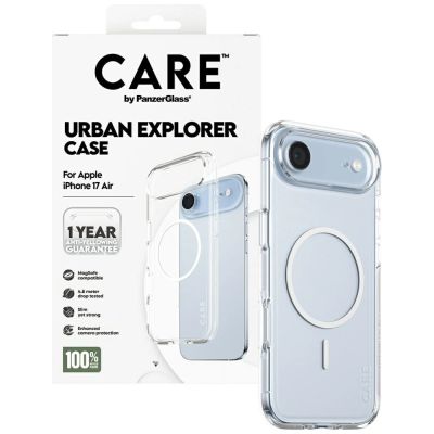 4. Etui CARE by PanzerGlass Flagship Urban Explorer w. White MagSafe na iPhone Air - przezroczyste