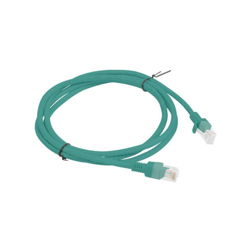 2. PATCHCORD KAT.6 UTP 1.5M ZIELONY FLUKE PASSED LANBERG 10-PACK