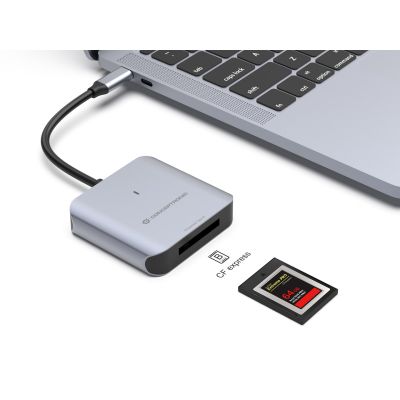 4. Conceptronic BIAN08G czytnik kart USB 3.2 Gen 2 Type-C Szary