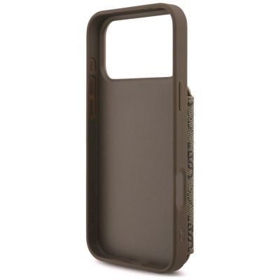 7. Etui Guess 4G Cardslots & Magnetic Closure Crossbody na iPhone 18 Pro Max / 17 Pro Max - brązowe