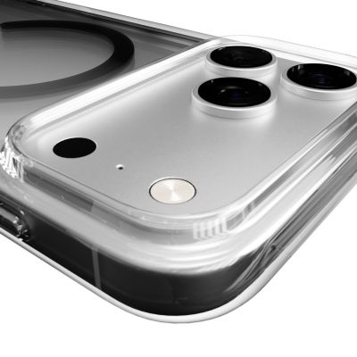 5. Etui Puro Lite Mag TPU+PC kompatybilne z MagSafe na iPhone 17 Pro - przezroczyste z szarym pierścieniem