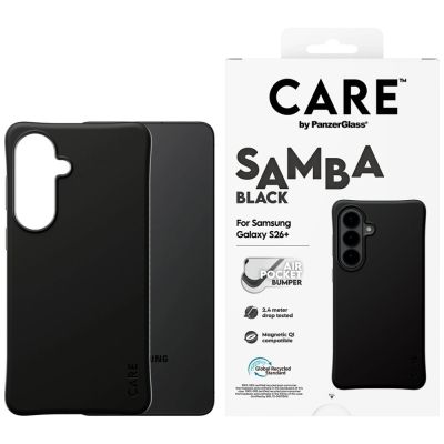 Etui CARE by PanzerGlass Samba Black Qi na Samsung Galaxy S26+ - czarne
