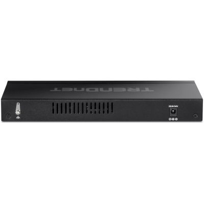 3. Przełącznik Trendnet TPE-TG327 - 24-portowy Niezarządzany, Gigabit Ethernet (10/100/1000), Power over Ethernet (PoE), Możliwość montażu na ścianie